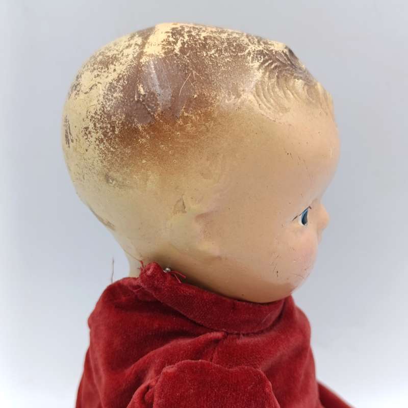 Vintage Composite Doll with hand made suit