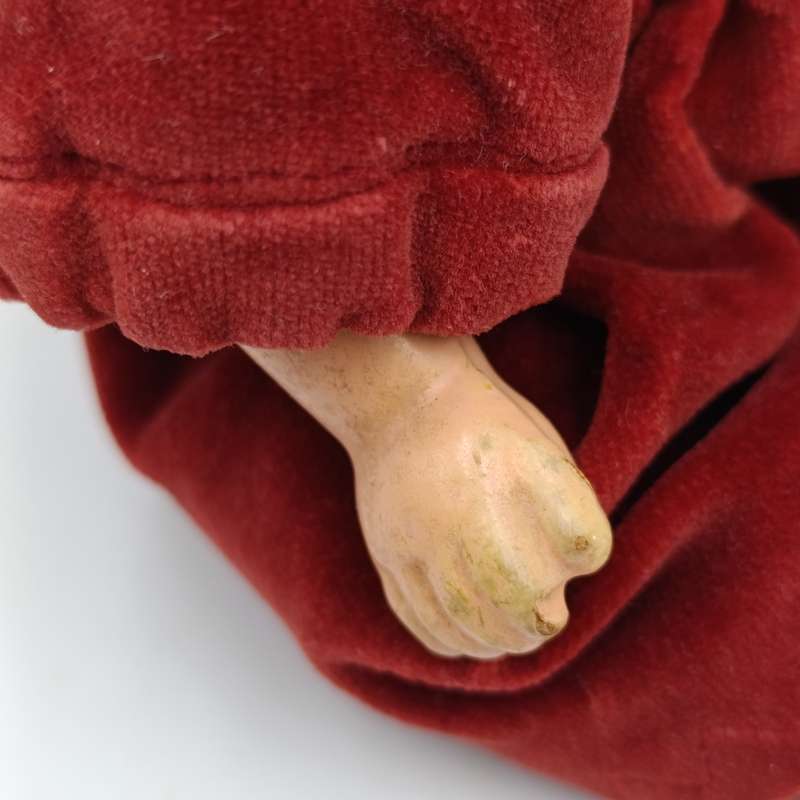 Vintage Composite Doll with hand made suit