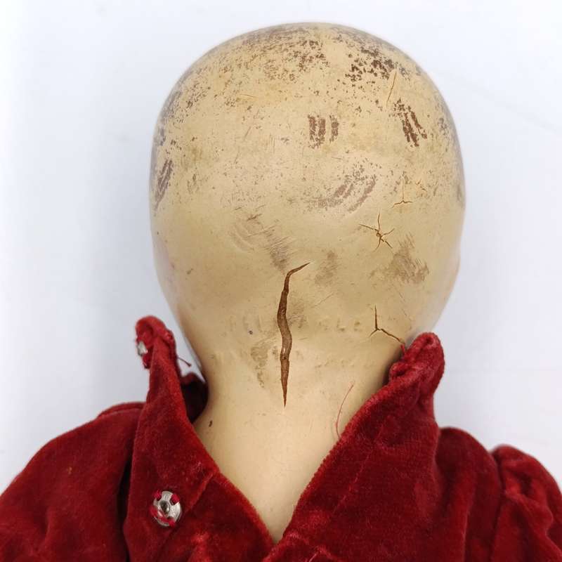 Vintage Composite Doll with hand made suit