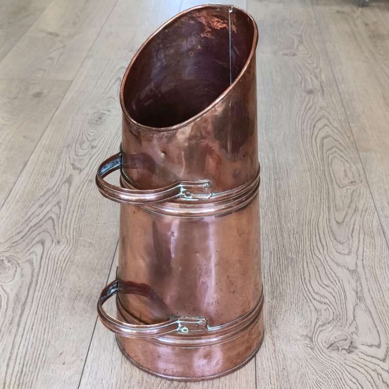 Antique Copper coal Scuttle