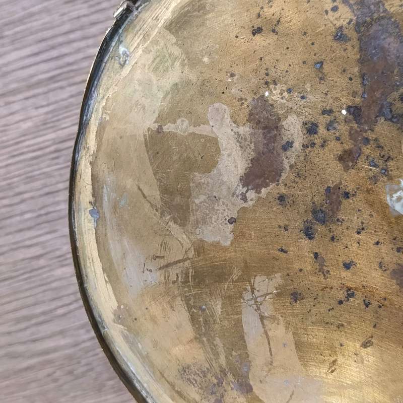 Vintage brass flower planter pot