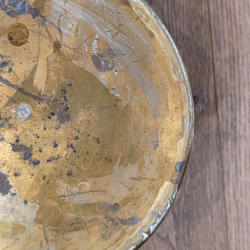 Vintage brass flower planter pot
