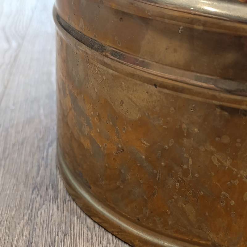 Vintage brass flower planter pot