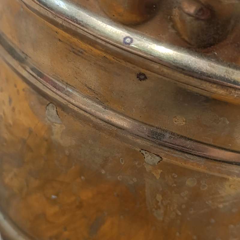 Vintage brass flower planter pot