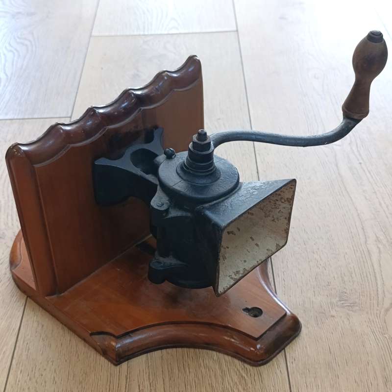 Antique Lovelock No.2 tobacco shredder - mounted on wall plaque