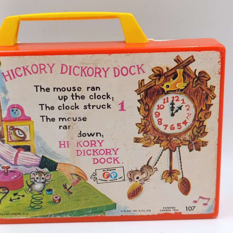 Vintage Fisher - Price Hickory Dickory Dock musical toy