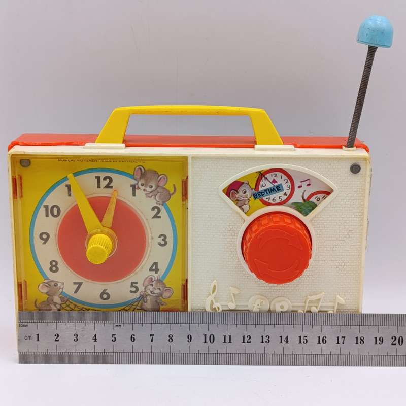 Vintage Fisher - Price Hickory Dickory Dock musical toy