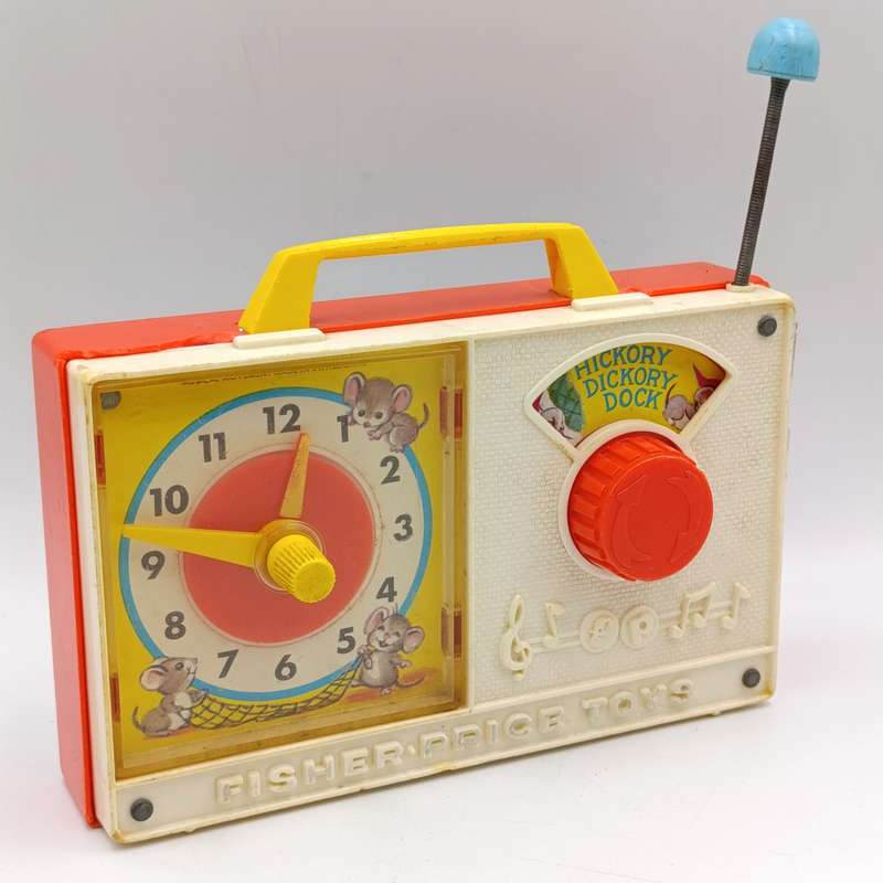 Vintage Fisher - Price Hickory Dickory Dock musical toy