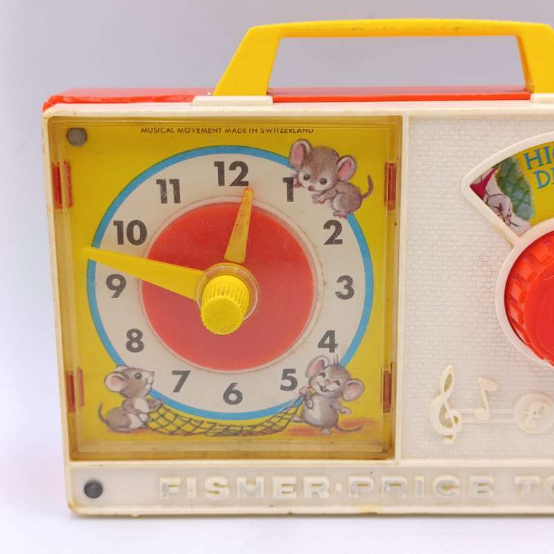 Vintage Fisher - Price Hickory Dickory Dock musical toy