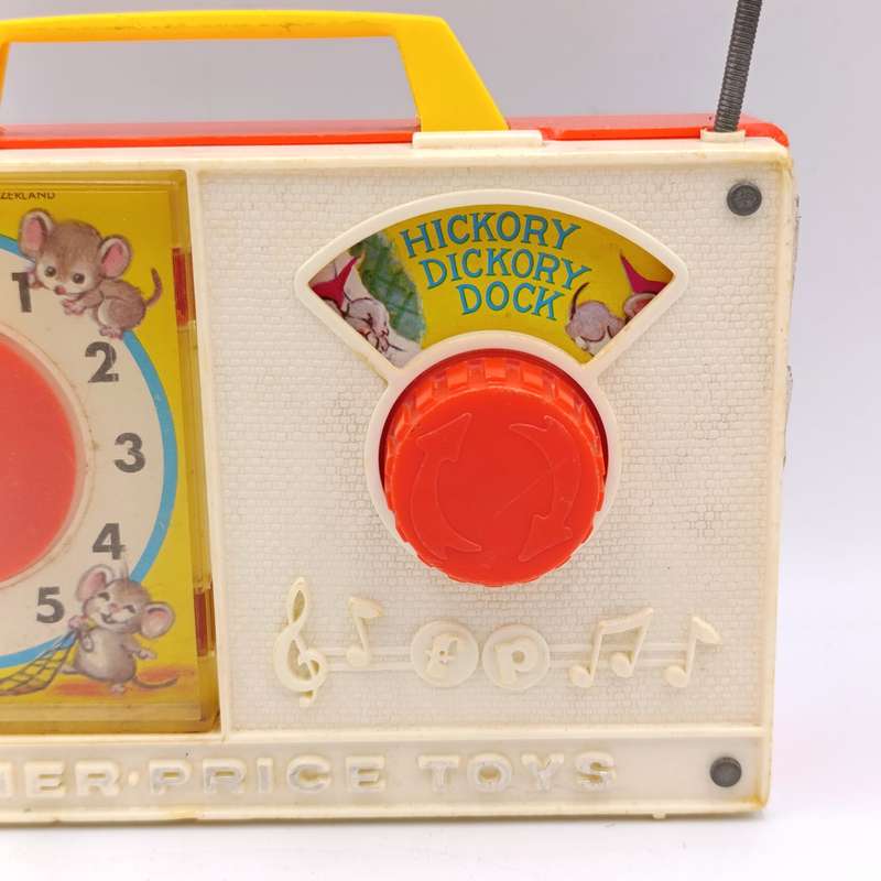 Vintage Fisher - Price Hickory Dickory Dock musical toy