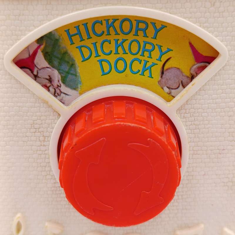 Vintage Fisher - Price Hickory Dickory Dock musical toy