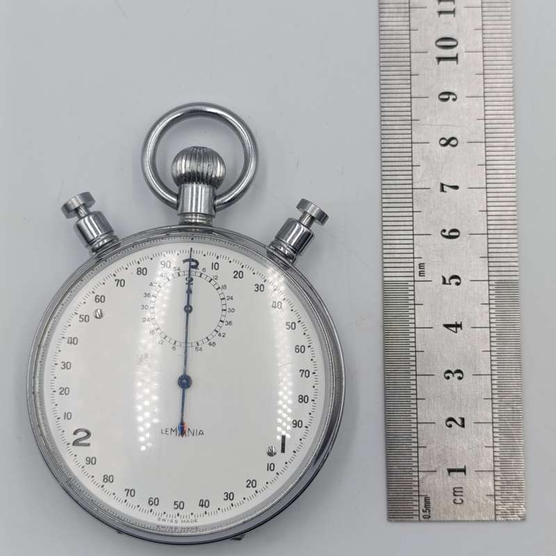 Vintage Lemania 3-seconds stopwatch with split second timer - working