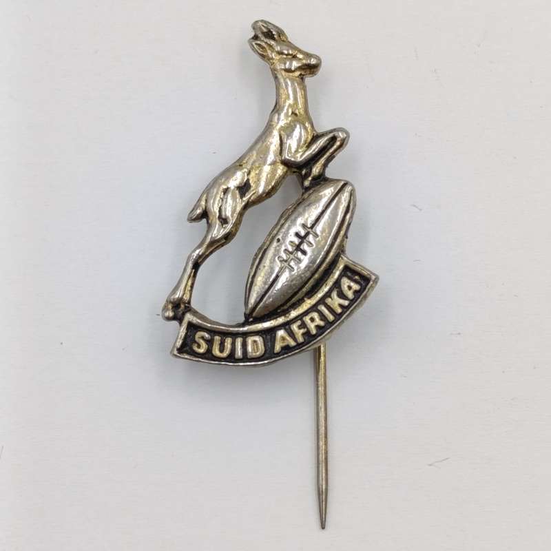 Vintage South African Springboks rugby pin badge