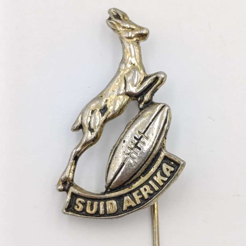 Vintage South African Springboks rugby pin badge