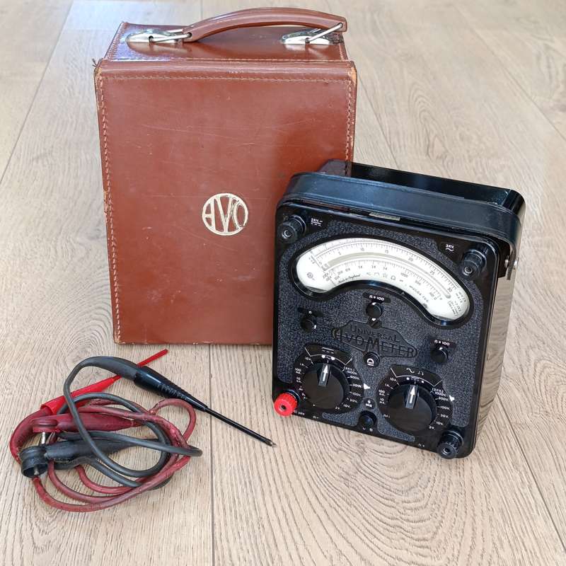 Vintage Universal AVO Meter in original case