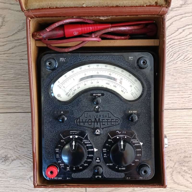 Vintage Universal AVO Meter in original case