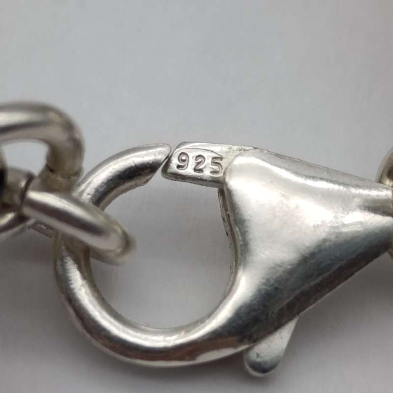 Sterling silver flower design bracelet - weight 28.2g