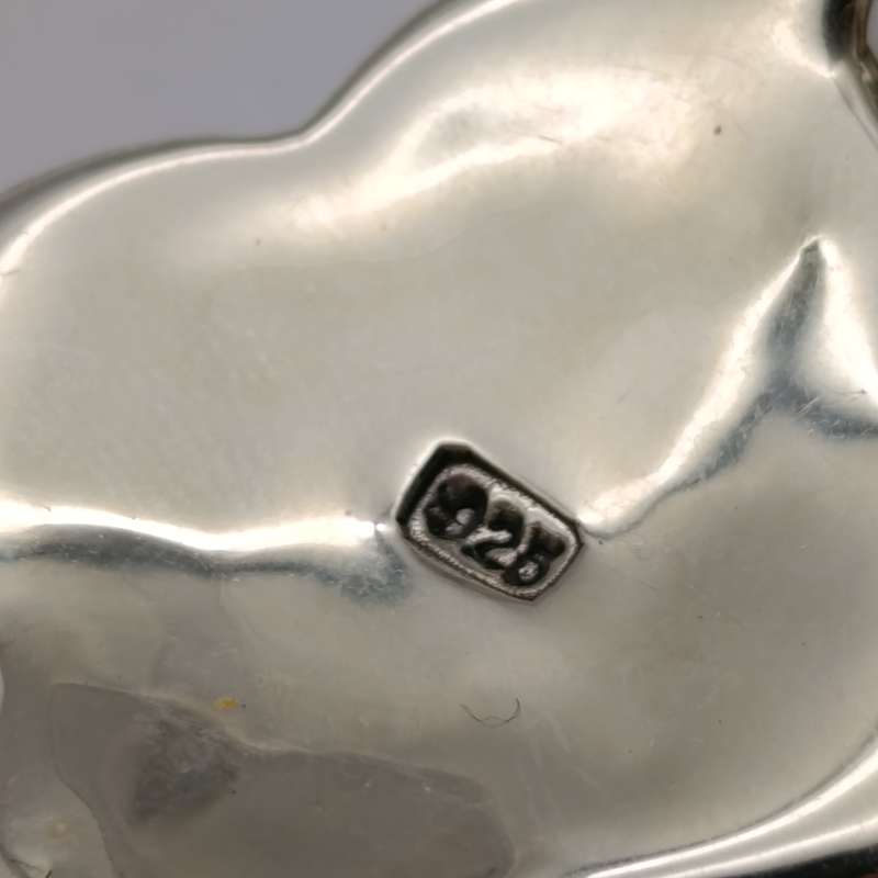 Sterling silver flower design bracelet - weight 28.2g