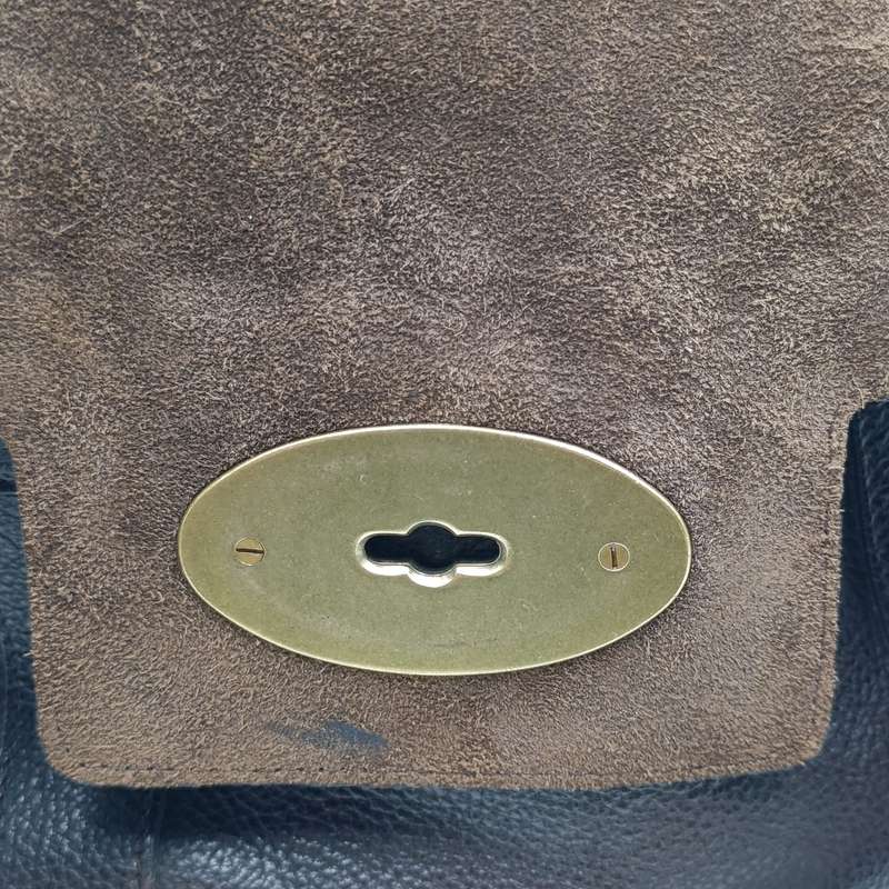 Original Mulberry dark brown leather handbag - serial number 312703