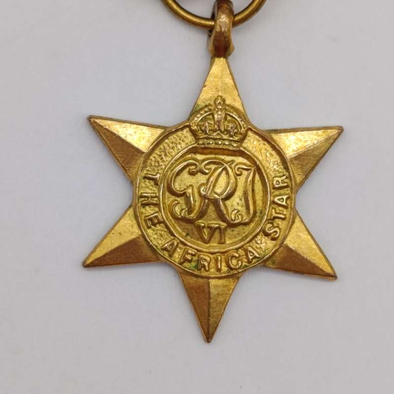 WW2 The Africa Star miniature medal with North Africa rosette