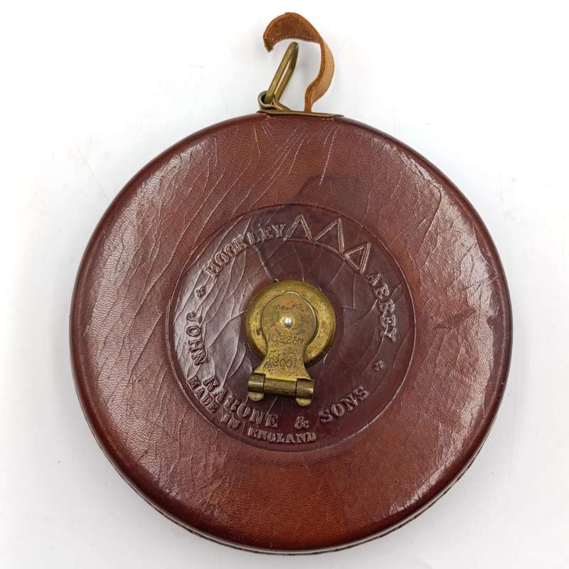 Antique John Rabone and Sons Linen measuring tape in original box