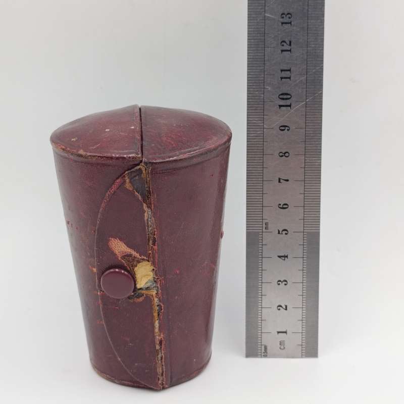 Set of 6 Antique stainless steel cups in original case