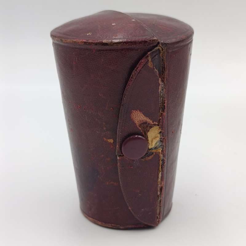 Set of 6 Antique stainless steel cups in original case