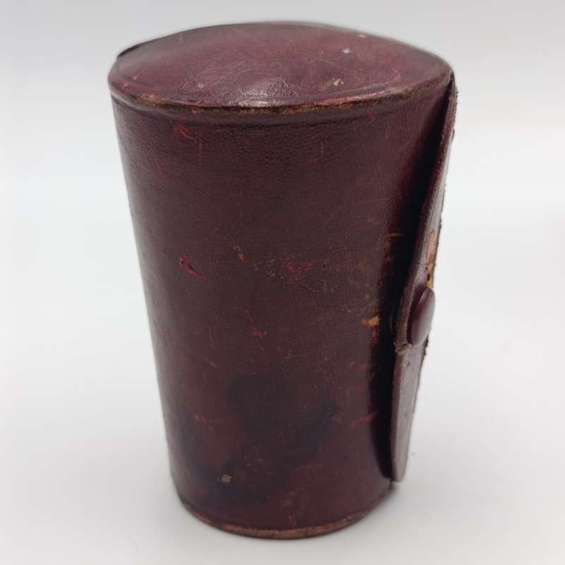 Set of 6 Antique stainless steel cups in original case