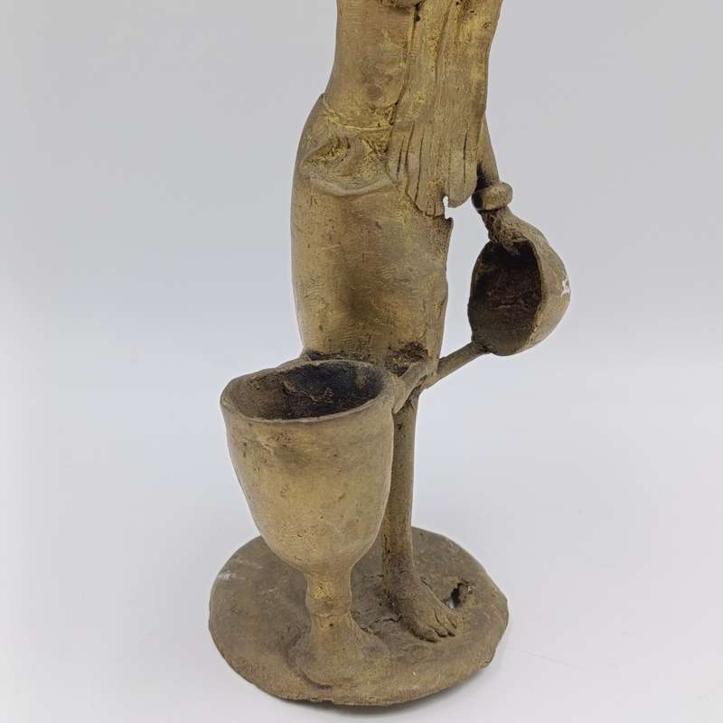 Vintage Ashanti bronze statue - Lost wax method used