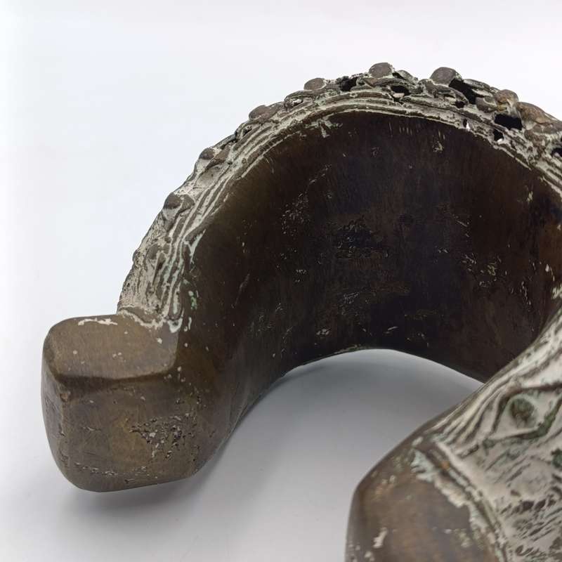 Antique Cameroon bronze anklet currency - weighs 700 grams