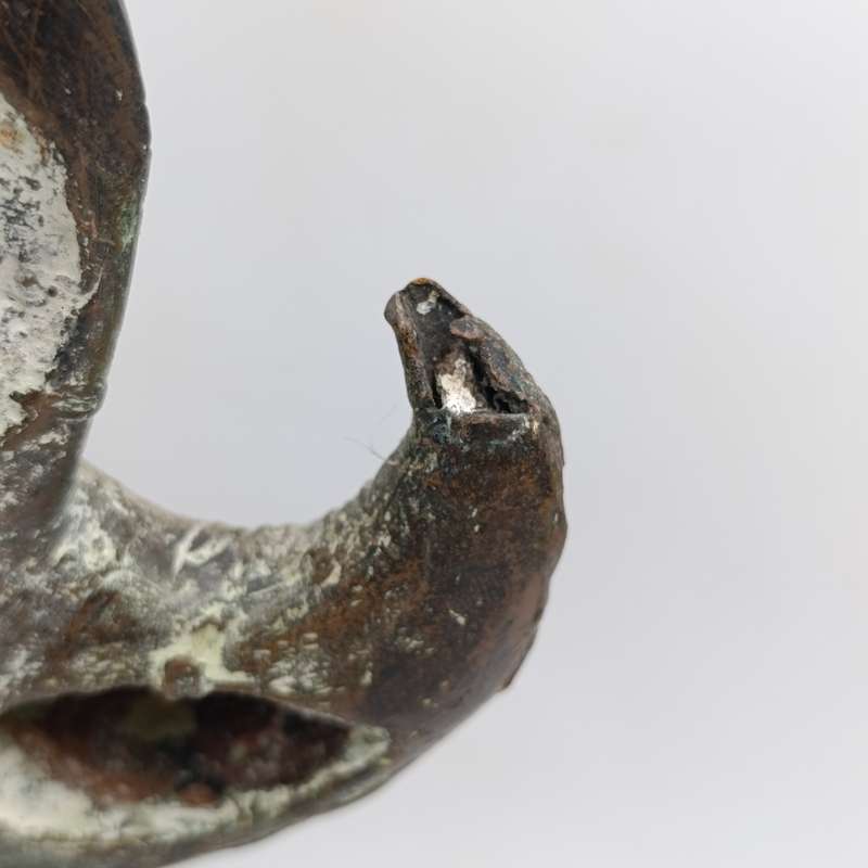 Vintage Mahongwe Bwiti Reliquary Guardian bronze sculpture