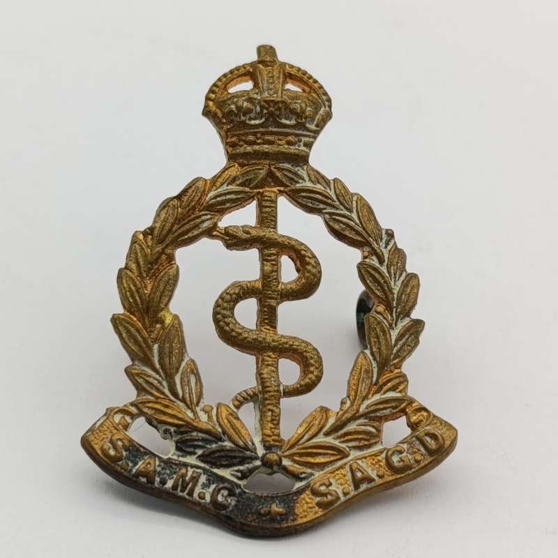 WW2 SA Medical Corps beret?collar badge
