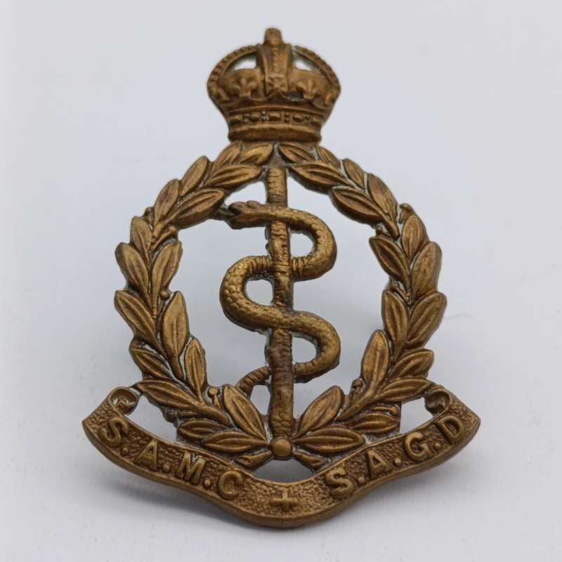 WW2 SA Medical Corps beret?collar badge