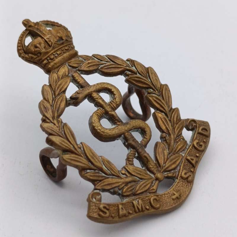 WW2 SA Medical Corps beret?collar badge