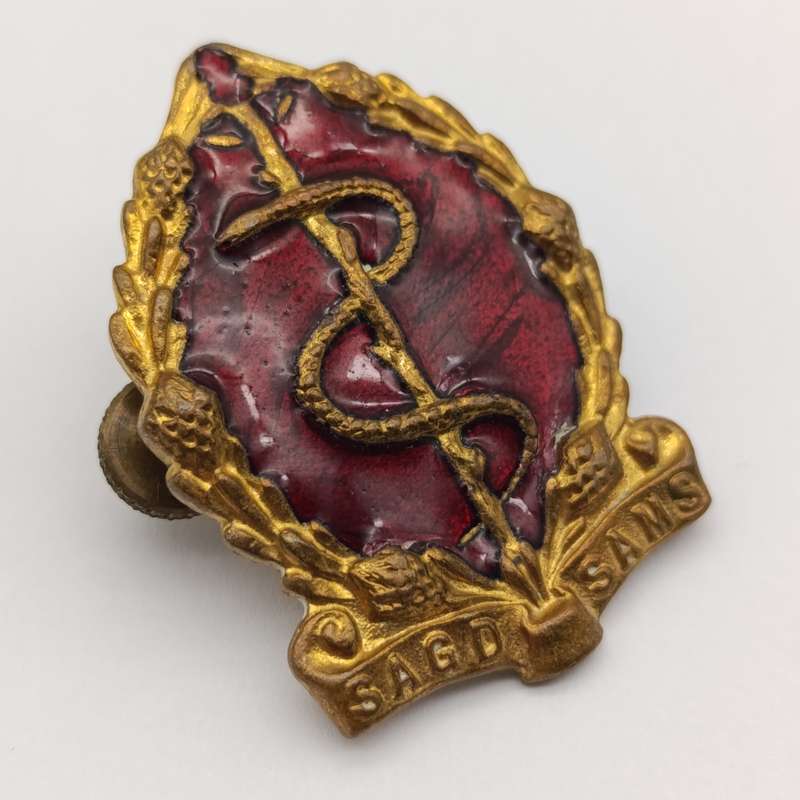 SA Medical Corps cap badge