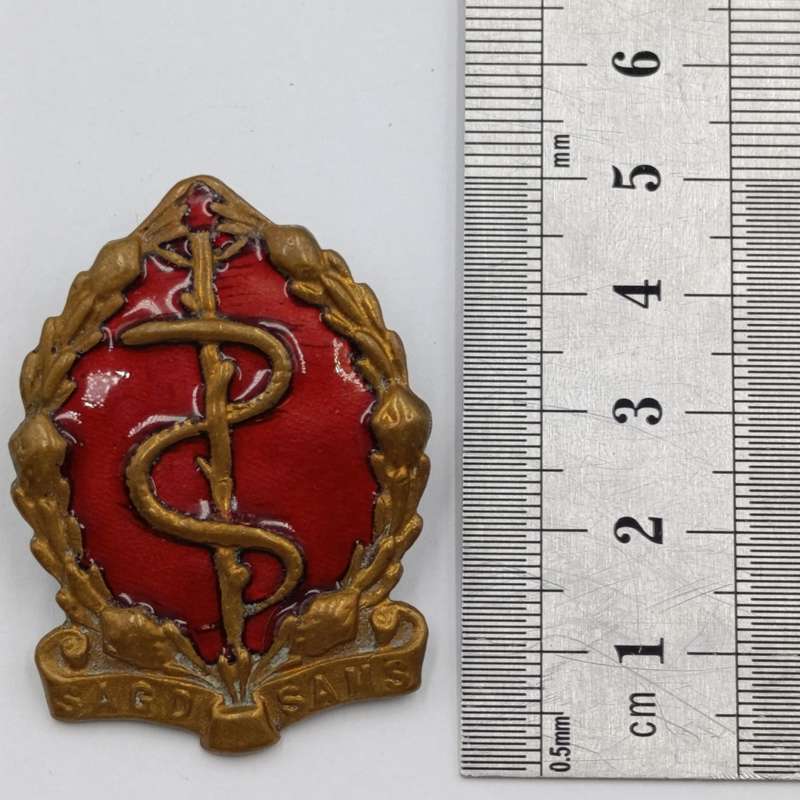 SA Medical Corps cap and collar badges set