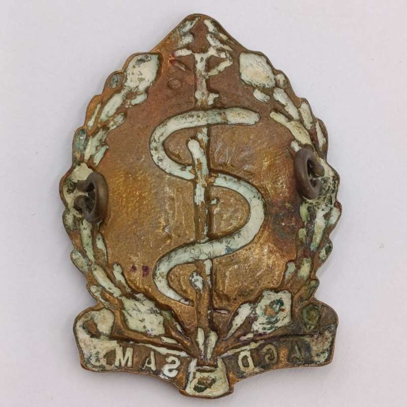 SA Medical Corps cap and collar badges set