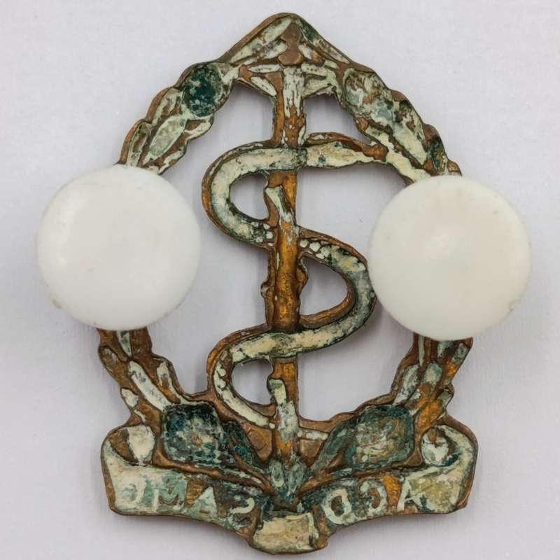 SA Medical Corps cap and collar badges set