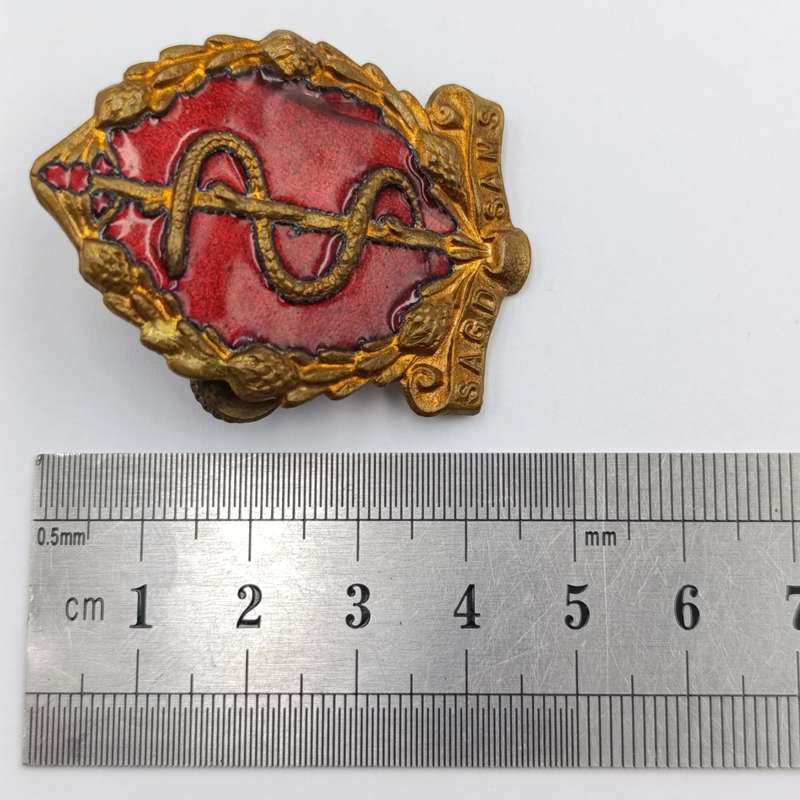 SA Medical Corps cap and collar badges set