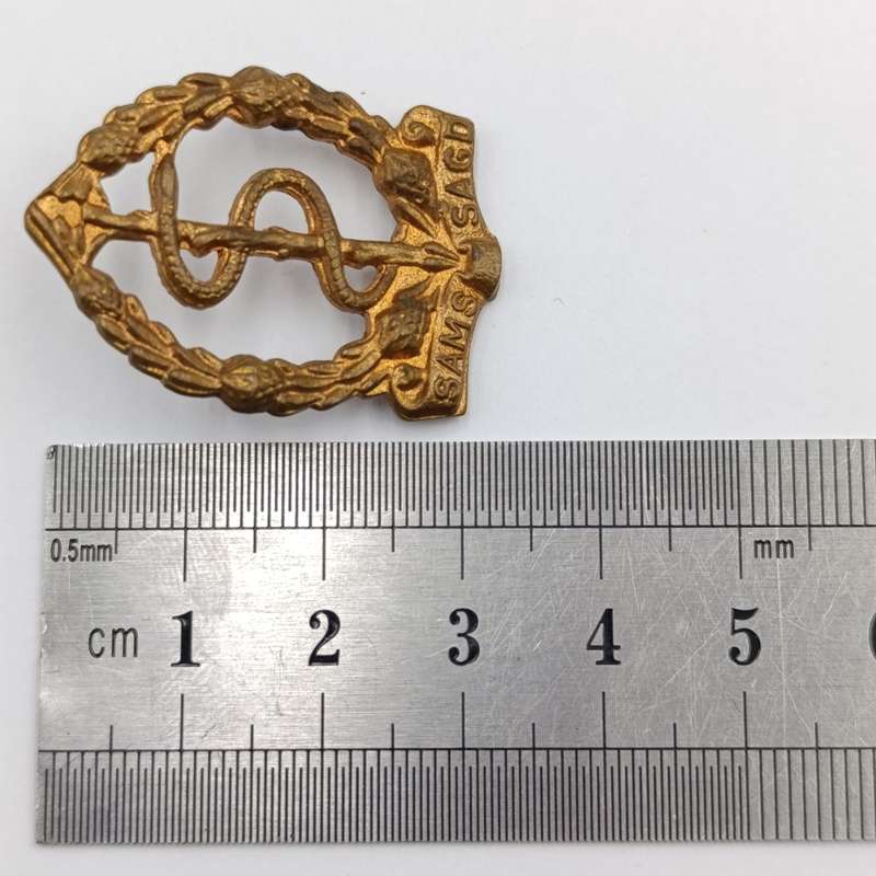 SA Medical Corps cap and collar badges set