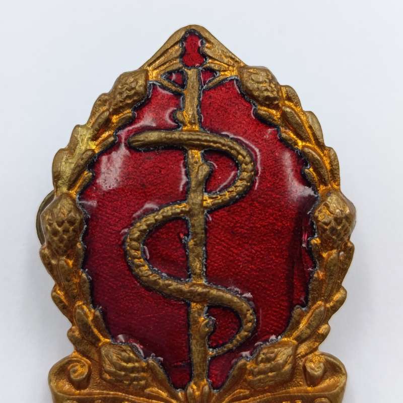 SA Medical Corps cap and collar badges set