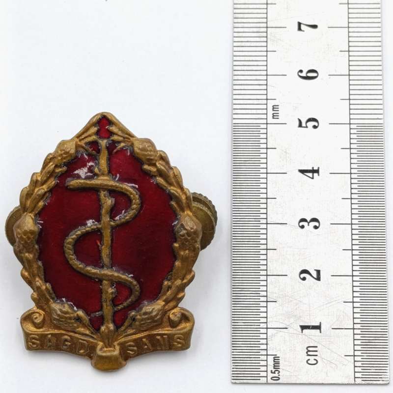 SA Medical Corps cap and collar badges set