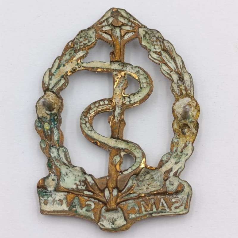 SA Medical Corps Cap and collar badges set