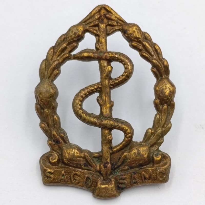 SA Medical Corps Cap and collar badges set