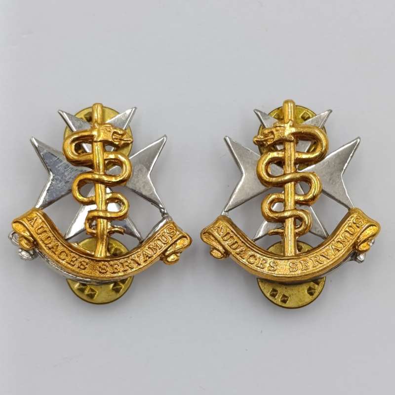 Pair of SA Military Health services collar badges