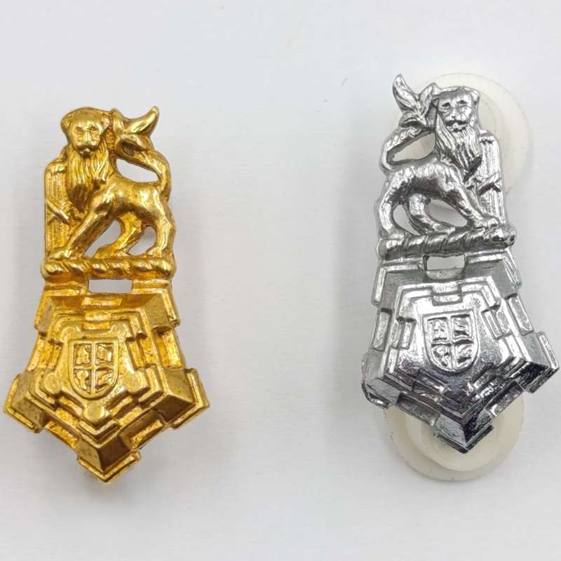 Set of SA Army Band cap and collar badges