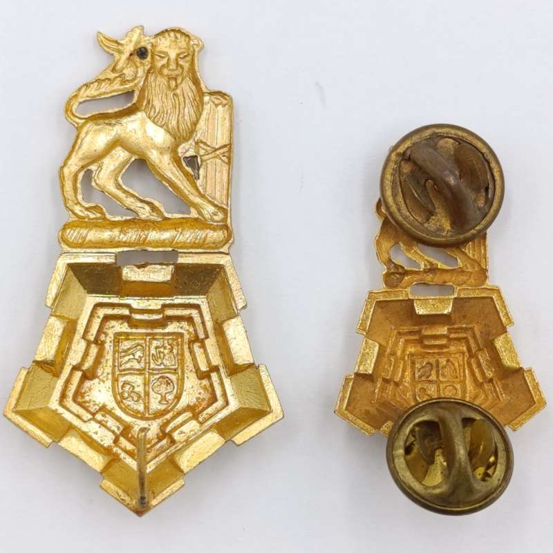 Set of SA Army Band cap and collar badges