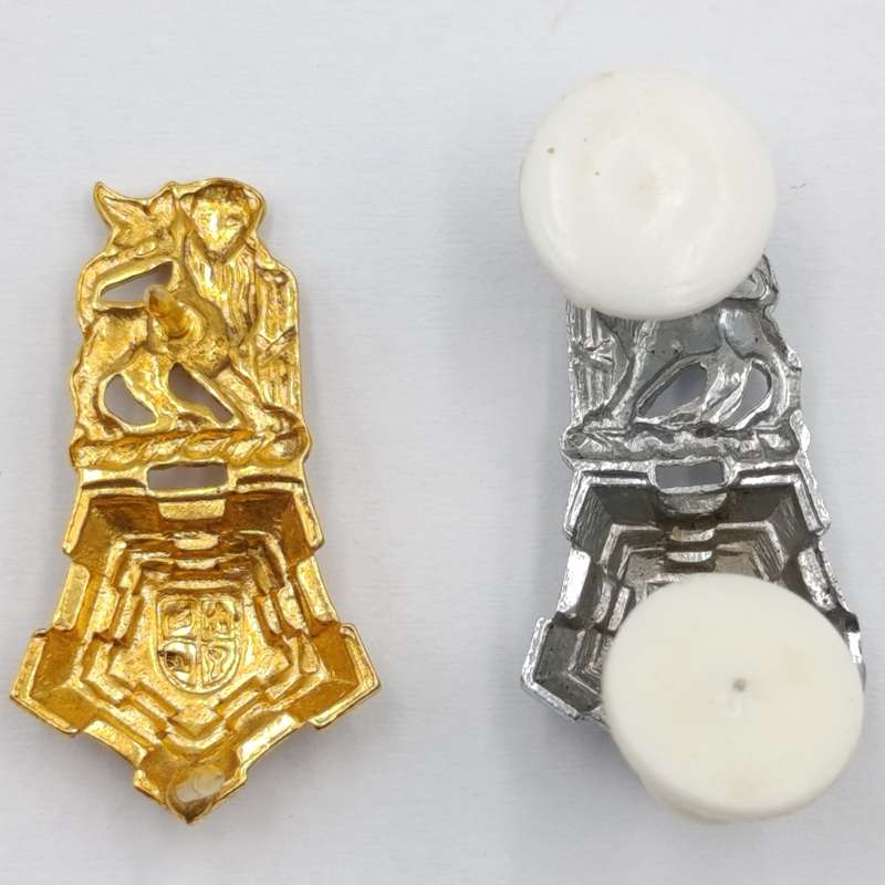 Set of SA Army Band cap and collar badges