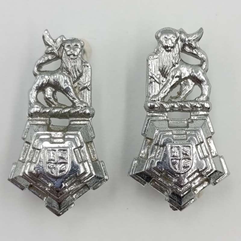 Pair of SA Staff corps mess dress collar badges - post 1980