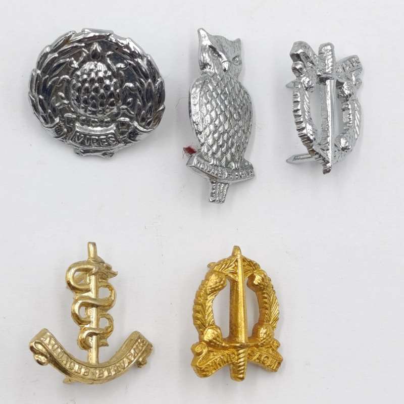 Lot of 5 SADF dress collar badges